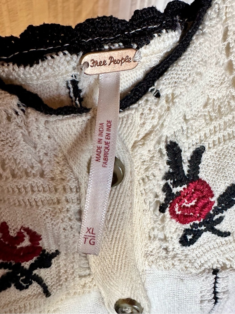 Free People Embroidered Rose Knit Tank - Picture 2 of 10